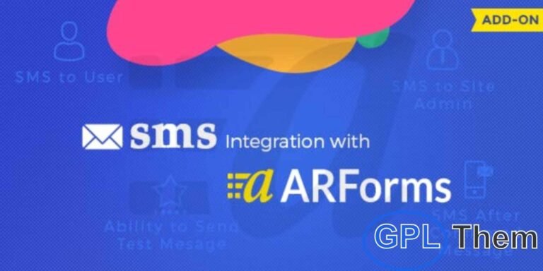 ARForms – SMS Add-on for Instant Notifications ARForms SMS Add-on lets you send real-time text message alerts to both users and administrators when a form is submitted. Easily customize SMS content to match your brand and communication needs. The addon supports over 35+ popular SMS gateways, giving you flexible options to send messages worldwide.