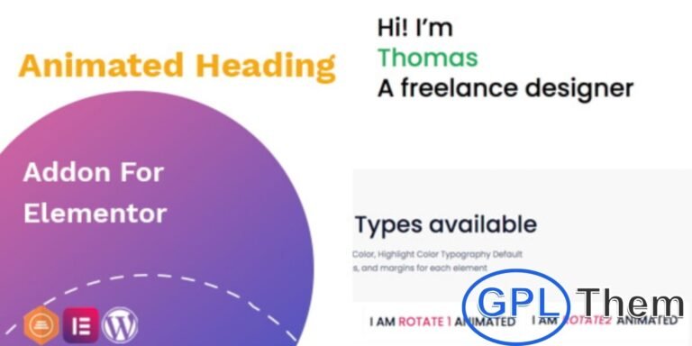 Animated Headline Addon for Elementor – Create Eye-Catching Headings with Custom Animations The Animated Headline Addon for Elementor lets you add dynamic, attention-grabbing animations to your headings with ease. Perfect for enhancing landing pages, banners, or call-to-action sections, this widget offers fully customizable settings—no coding required.
