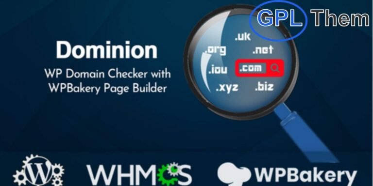 Dominion – WordPress Domain Checker Plugin with WPBakery Integration Dominion is a powerful and easy-to-use WordPress plugin that lets users instantly check domain name availability right from your website. Seamlessly integrated with WPBakery Page Builder, this plugin allows you to add domain search functionality to any page with drag-and-drop simplicity.