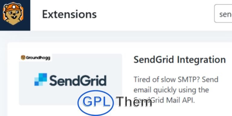 Groundhogg – SendGrid Integration for Faster Email Delivery Groundhogg SendGrid Integration lets you speed up your email delivery by connecting your WordPress site to SendGrid’s powerful REST API. Unlike traditional SMTP, which is slower and outdated, the SendGrid API ensures faster and more reliable email performance.
