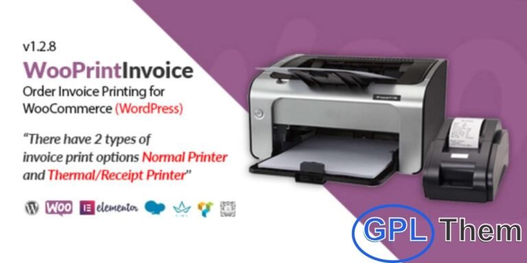 WooPrintInvoice – Print WooCommerce Order Invoices with Ease WooPrintInvoice is a powerful WooCommerce add-on that enables both store admins and customers to print order invoices directly from the WordPress dashboard or front-end. It supports two printing formats — standard printers and thermal/receipt printers — to meet diverse business needs.