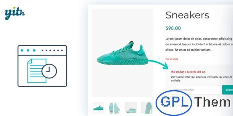 YITH WooCommerce Waiting List Premium Turn Out-of-Stock Products Into Future Sales Opportunities With YITH WooCommerce Waiting List Premium, you can keep potential customers engaged even when your products are out of stock. This powerful plugin allows users to join a waitlist and get automatically notified as soon as the item is restocked—keeping their interest alive and bringing them back to your store.