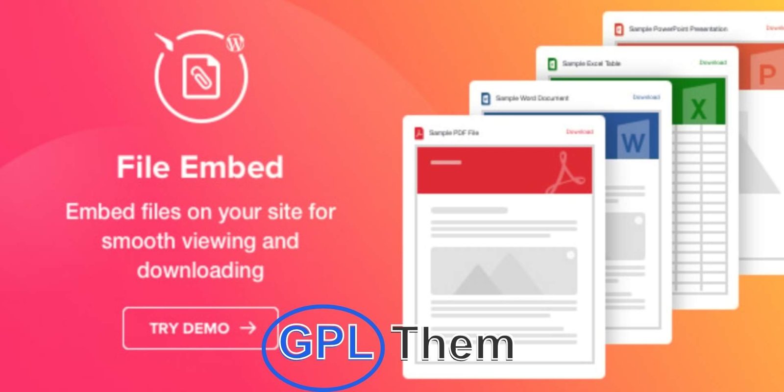 File Viewer – WordPress File Embed plugin File Viewer – Easy File Embed Plugin for WordPress by Elfsight File Viewer by Elfsight is the fastest and most user-friendly way to embed files directly into your WordPress pages and posts. With just a couple of clicks, you can upload and display popular file formats like PDF, DOCX, XLSX, JPEG, and more—making documents easily accessible and downloadable for your visitors.
