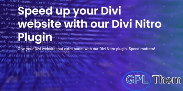Divi Nitro – Optimize and Speed Up Your Divi Website Boost your Divi website’s performance with Divi Nitro, the ultimate speed optimization plugin built specifically for the Divi theme. By reducing page load times and enhancing overall site performance, Divi Nitro helps improve user experience and gives your site a solid SEO advantage.