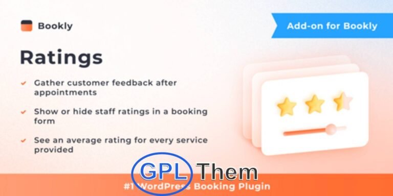 Bookly Ratings Add-on – Collect Customer Feedback & Service Ratings Bookly Ratings is a powerful add-on for Bookly PRO that enables you to collect valuable customer feedback and rate staff performance directly through your WordPress booking system. Understanding client satisfaction is essential for maintaining quality service and building trust—and this add-on makes it effortless.