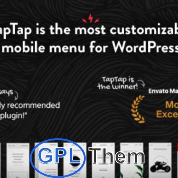 TapTap – Fully Customizable Mobile Menu Plugin for WordPress TapTap is a mobile-first, off-canvas menu plugin for WordPress designed for maximum flexibility and ease of use. Whether you’re building a personal portfolio, a creative website, or a corporate site, TapTap lets you create a fully customized mobile menu that fits your brand perfectly—no coding required.