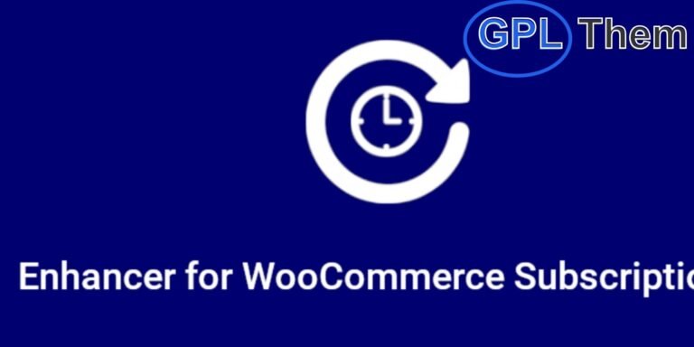 Enhancer for WooCommerce Subscriptions – Boost Subscription Functionality with Advanced Features Enhancer for WooCommerce Subscriptions extends the core functionality of the WooCommerce Subscriptions plugin with powerful features designed to improve user experience and subscription management.