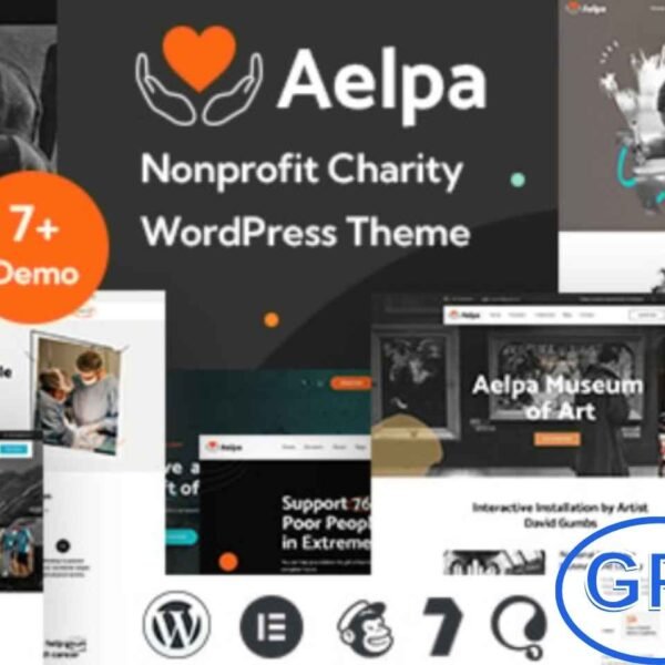 Aelpa – Nonprofit & Charity WordPress Theme Aelpa is a modern and versatile WordPress theme designed for nonprofit organizations, charities, and fundraising campaigns. Whether you're supporting causes like education, wildlife conservation, cancer awareness, or humanitarian aid, Aelpa offers the perfect solution to build a professional and impactful website.