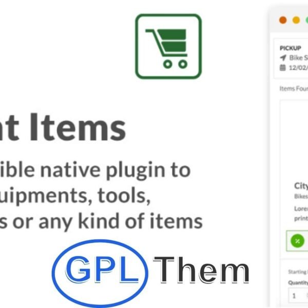 Vik Rent Items Pro – Advanced WordPress Rental Plugin Vik Rent Items Pro is a powerful and flexible item rental system for WordPress, ideal for managing rentals of any type—equipment, tools, electronics, party supplies, and more. Designed for versatility, it features an advanced pricing engine that allows you to set dynamic rates based on duration, quantity, or customer type.