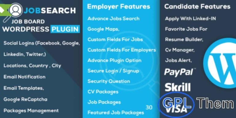 WP Job Hunter – Monetize Your WordPress Site with a Powerful Job Board Plugin Turn your WordPress website into a revenue-generating job board with WP Job Hunter—a simple yet powerful plugin that lets you display job listings from major job portals. This plugin connects your site to top job networks, allowing you to automatically pull and showcase job offers with minimal setup.