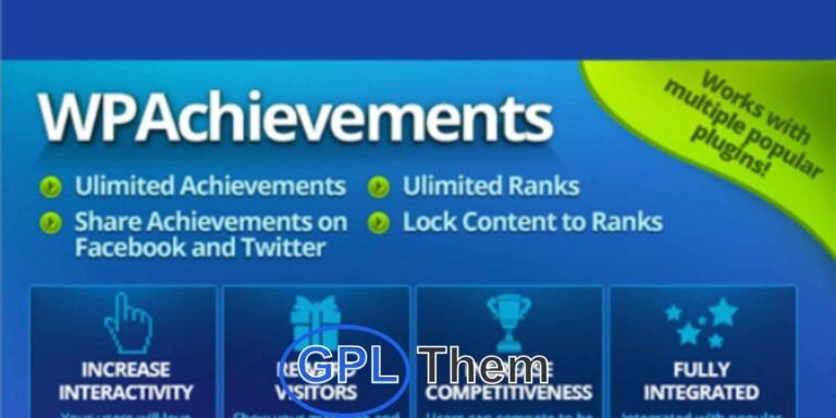 WPAchievements – Gamification Plugin for WordPress WPAchievements is a powerful WordPress plugin that adds achievements, quests, and ranking systems to your website—boosting user engagement and interactivity. Perfect for membership sites, forums, eLearning platforms, or communities, it allows you to easily create and manage custom achievements, track user progress, and reward participation.