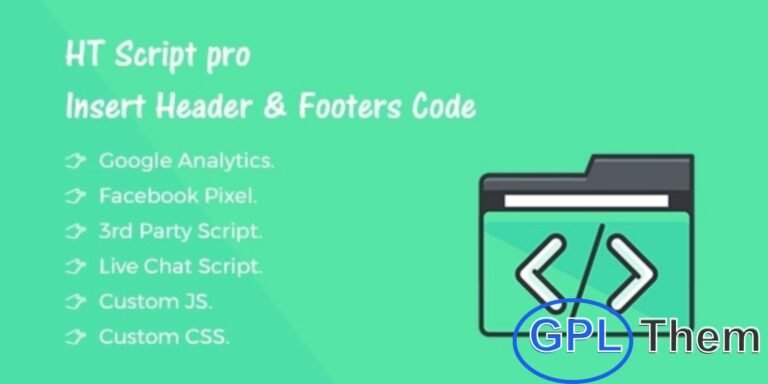 HT Script Pro – Easily Add Header and Footer Code in WordPress HT Script Pro is a powerful WordPress plugin that lets you insert custom code into your site’s header and footer without editing your theme files. Add Google Analytics, Facebook Pixel, custom CSS, HTML, or JavaScript with just a few clicks—no coding skills needed.