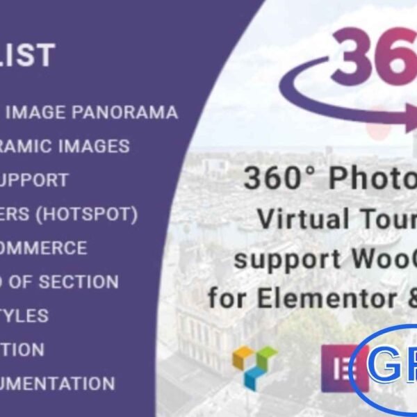 360° Photo Viewer (Virtual Tour) For Elementor, Gutenberg And WPBakery v2.2.3