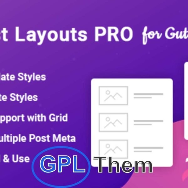 Post Layouts Pro For Gutenberg v1.0.3