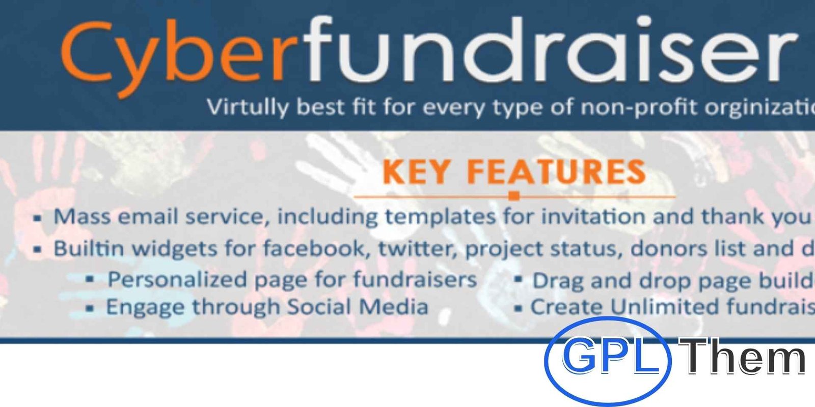 Cyber Fundraiser – Online Fundraising Campaign Tool Cyber Fundraiser – WordPress Fundraising & Donation Plugin for Nonprofits Cyber Fundraiser is a powerful WordPress plugin designed to help nonprofit organizations run impactful online fundraising campaigns across sectors like education, healthcare, poverty alleviation, human services, environmental protection, animal welfare, and more.