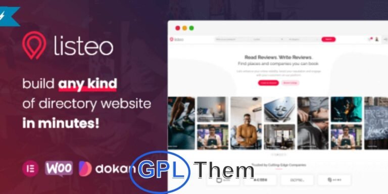 Listeo – All-in-One Directory & Booking WordPress Theme Listeo is a powerful and user-friendly WordPress theme designed to help you build a fully functional directory and listings website with built-in booking capabilities—no coding skills or paid extensions required. Whether you're creating a local business directory, real estate platform, travel listing site, or service marketplace, Listeo offers everything you need in one complete solution.