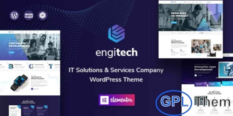 Engitech – IT Solutions & Technology Services WordPress Theme Engitech is a modern and professional WordPress theme crafted for startups, SaaS companies, app developers, and IT service providers. Designed to showcase your tech business with confidence, Engitech offers powerful features and a sleek layout to help you build a high-performing website.