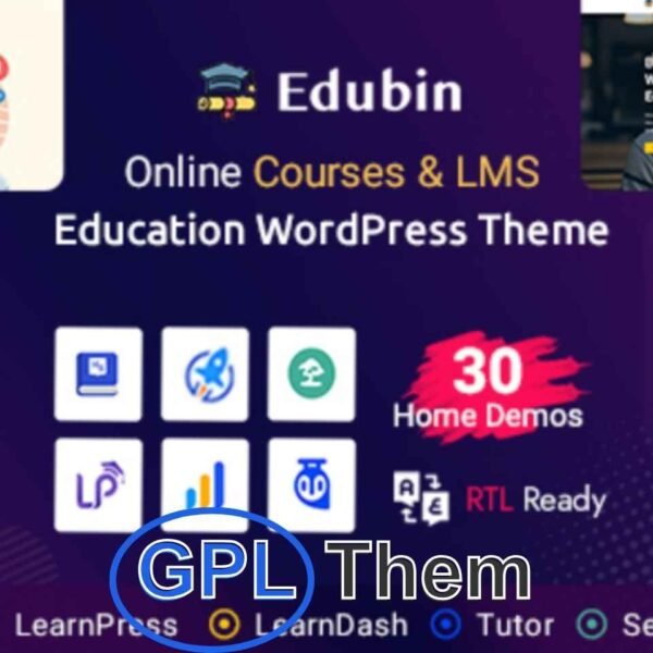 Edubin – All-in-One Education LMS WordPress Theme Edubin is a powerful and feature-rich Education WordPress theme ideal for creating professional websites for online course platforms, universities, colleges, schools, training centers, and other educational institutions.