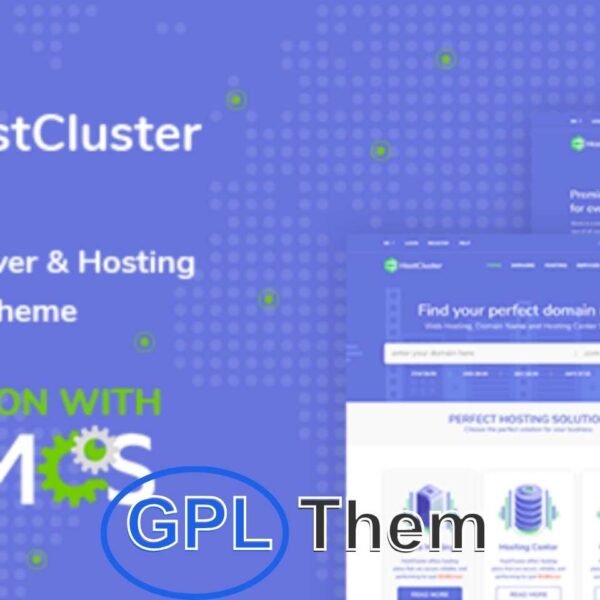 HostCluster – WHMCS Hosting & Server Management WordPress Theme HostCluster is a modern, professional WordPress theme built specifically for web hosting businesses, server providers, and domain registrars. Perfectly integrated with WHMCS via the WHMCS Bridge plugin, HostCluster offers seamless visual and functional harmony between your WordPress site and WHMCS-powered client management system.