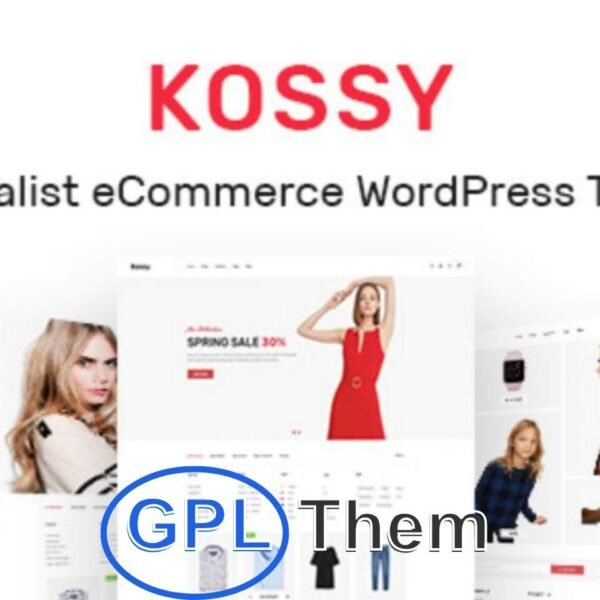 Kossy v1.33 – Minimalist eCommerce WordPress Theme