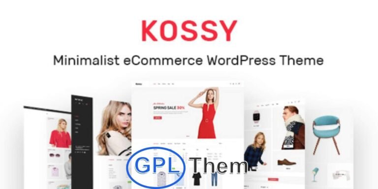 Kossy – Minimalist eCommerce WordPress Theme Kossy is a clean, modern, and minimalist eCommerce WordPress theme designed to showcase products in an elegant and user-focused layout. Ideal for fashion, furniture, accessories, beauty, or lifestyle brands, Kossy is built with WooCommerce compatibility at its core, offering seamless functionality for online stores of all sizes.
