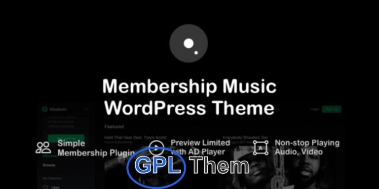 Musicon – WordPress Music Membership Theme Musicon is a powerful and feature-rich WordPress theme crafted specifically for music platforms, audio publishing sites, and DJ or artist-focused applications. Designed for musicians, music enthusiasts, audio creators, and digital publishers, Musicon enables you to launch a professional, community-driven music website with ease.