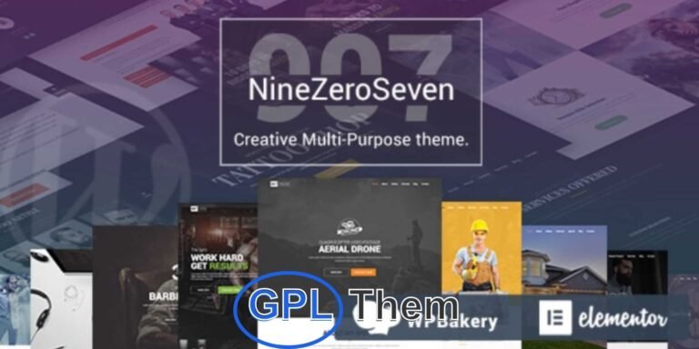 907 – Responsive Multi-Purpose WordPress Theme 907 is a dynamic and highly versatile multi-purpose WordPress theme designed to meet the needs of virtually any industry. With advanced features and seamless parallax scrolling effects, 907 is ideal for creating visually engaging and fully responsive websites without writing a single line of code.