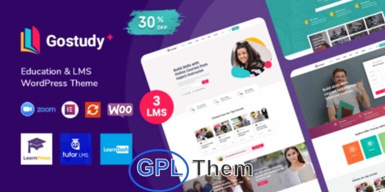 Gostudy – Education WordPress Theme for Online Courses, Schools & Institutions Gostudy is a powerful and feature-rich Education WordPress Theme designed to build professional websites for universities, colleges, schools, training centers, and online course platforms.