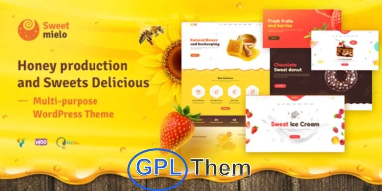 SweetMielo – Honey & Sweets WordPress Theme for Beekeeping and Candy Stores SweetMielo is a deliciously crafted WordPress theme tailored for honey production businesses, beekeepers, bee farms, honey shops, sweet stores, dessert boutiques, ice cream parlors, and candy delivery services.
