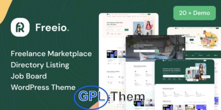 Freeio – Freelance Marketplace WordPress Theme Freeio is a powerful and modern Freelance Marketplace WordPress theme designed to help you launch a fully functional and responsive freelancing platform. Whether you're building a site like Upwork, Fiverr, or Freelancer.com, Freeio provides all the tools and features needed to connect employers with freelancers effectively.