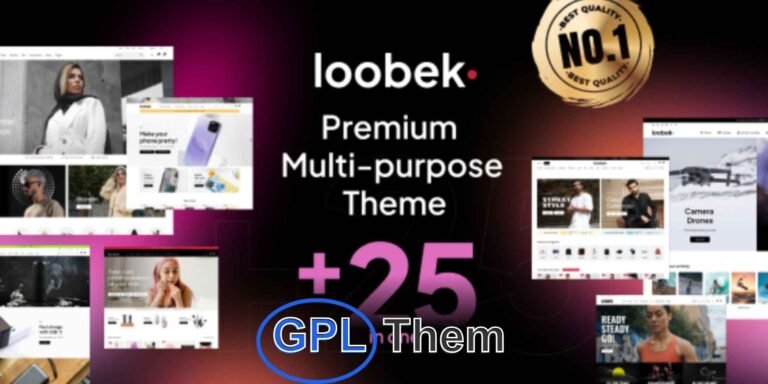 Loobek – Multipurpose Elementor WooCommerce WordPress Theme Loobek is a flexible and feature-rich WooCommerce WordPress theme, built to power a wide range of online stores with ease. Seamlessly integrated with Elementor, Loobek allows you to customize your website effortlessly using drag-and-drop functionality—no coding required.
