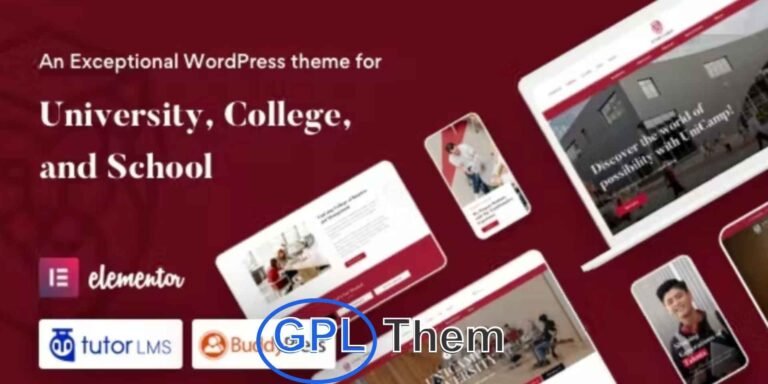 UniCamp – University & College Education WordPress Theme UniCamp is a premium WordPress theme purpose-built for educational institutions such as universities, colleges, schools, and academic centers. Designed with in-depth research into the needs of modern education providers, UniCamp delivers powerful features and a seamless user experience to help you create a fully functional online learning platform.