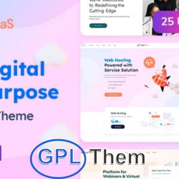 ProgriSaaS v1.0.0 – Creative Landing Page WordPress Theme