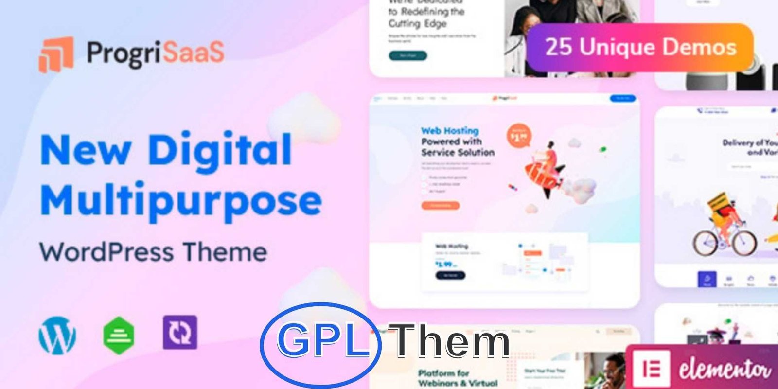 ProgriSaaS – Creative Landing Page WordPress Theme ProgriSaaS – SaaS & App Landing Page WordPress Theme ProgriSaaS is a powerful and modern WordPress theme designed specifically for SaaS platforms, software products, tech startups, mobile apps, hosting providers, cryptocurrency projects, and digital agencies. With its clean design and conversion-focused layouts, it’s the ideal solution for creating high-performing landing pages.