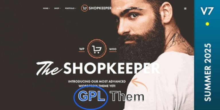 Shopkeeper – Premium WooCommerce WordPress Theme for eCommerce Shopkeeper is a powerful and fully responsive eCommerce WordPress theme built specifically for WooCommerce. Designed with online selling in mind, it offers a modern, user-friendly interface and extensive functionality—perfect for creating high-converting online stores.