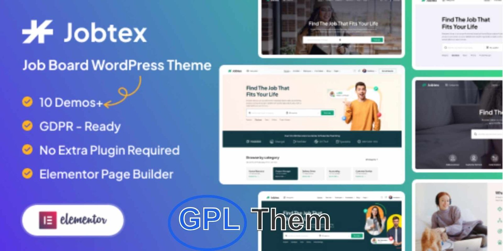 Jobtex – Job Board WordPress Theme Jobtex – Responsive Job Board & Recruitment WordPress Theme Jobtex is a powerful and fully responsive Job Board WordPress theme designed to help you create a professional job listing, recruitment, or career portal with ease. Whether you're building a job board, HR management system, or a recruitment agency website, Jobtex offers all the tools you need to launch and grow your platform.