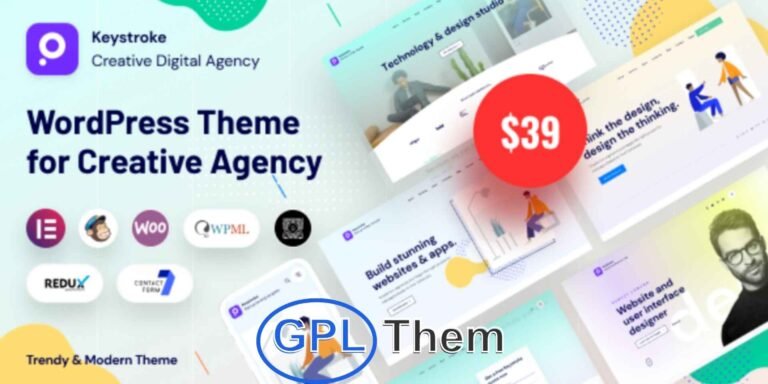 Keystroke – Creative Agency & Digital Portfolio WordPress Theme Keystroke is a modern, minimal, and versatile WordPress theme crafted for creative agencies, digital startups, freelancers, and personal portfolios. Designed to deliver high-performance websites with a sleek visual appeal, Keystroke is perfect for building digital agency sites, software companies, tech startups, and multipurpose creative businesses.