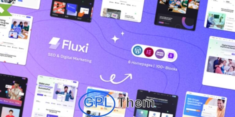 Fluxi – SEO & Digital Marketing Agency WordPress Theme Fluxi is a modern and highly customizable WordPress theme designed for SEO agencies, digital marketing firms, and corporate businesses looking to build a strong and professional online presence. With its sleek design and visually engaging layout, Fluxi helps you showcase your services, case studies, and team in a compelling and conversion-focused way.