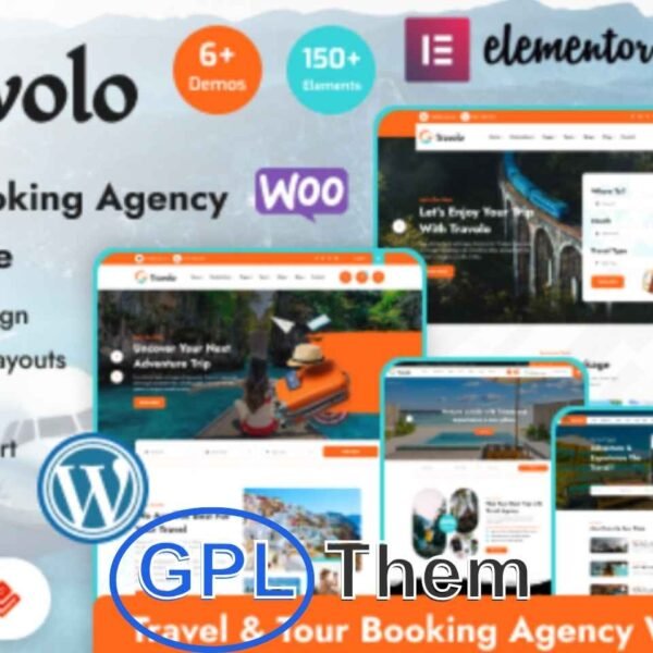Travolo – Travel & Tour Booking WordPress Theme Travolo is a sleek and fully customizable WordPress theme designed for travel agencies, tour operators, and travel bloggers. With its modern, flat, and clean design, Travolo is also flexible enough to be used for any business looking for a stylish and professional online presence.