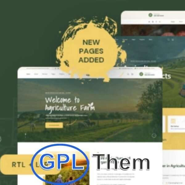 Agriox – Agriculture & Organic Farming WordPress Theme Agriox is a professionally designed WordPress theme built specifically for agricultural businesses, eco-farms, organic food producers, and green initiatives. Perfect for farms, farmers, agri-based startups, and sustainable food websites, Agriox combines clean design with powerful features to help you create a strong online presence.