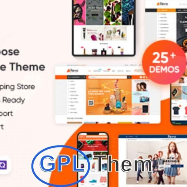 Revo – Multipurpose WooCommerce WordPress Theme for Online Stores Revo is a versatile and feature-rich WooCommerce WordPress theme designed to suit any type of eCommerce website, including fashion shops, electronics stores, digital marketplaces, and more. With 5+ homepage layouts and a wide range of built-in eCommerce features, Revo makes it easy to create a modern, high-converting online store.