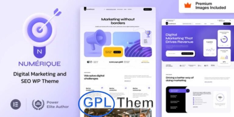 Numérique – SEO & Digital Marketing WordPress Theme Numérique is a sleek and modern WordPress theme designed specifically for businesses in the digital marketing and SEO industry. Whether you're running an SEO agency, creative studio, web development firm, social media marketing agency, or any type of digital service provider, Numérique delivers the perfect foundation for your online presence.