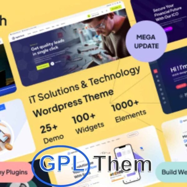 Agiletech v1.0.6 – IT Solutions & Technology Multi-Purpose Elementor WordPress Theme