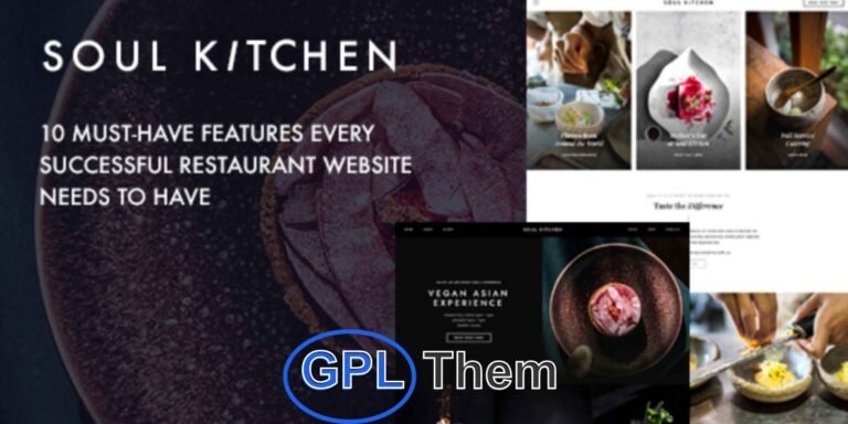 SoulKitchen – Premium Restaurant WordPress Theme Elevate your dining business with SoulKitchen, a modern and feature-rich WordPress theme crafted specifically for restaurants, cafés, bistros, and food establishments. Designed to make a lasting impression, SoulKitchen helps you showcase your menu, ambiance, and culinary story with style.