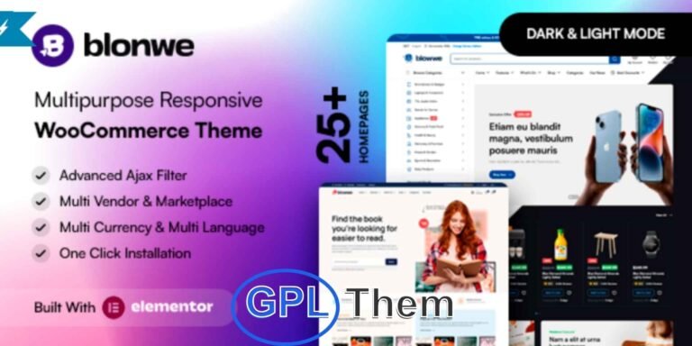 Blonwe – Multipurpose WooCommerce WordPress Theme for All Types of Online Stores Blonwe is a powerful and user-friendly WooCommerce WordPress theme designed to help you create a fully functional and visually stunning online store—no coding skills required.