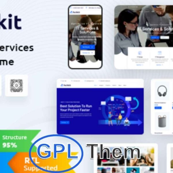 Techkit – Technology & IT Solutions WordPress Theme Techkit is a modern, professional, and highly versatile WordPress theme designed specifically for technology companies, IT service providers, software firms, startups, and digital agencies.