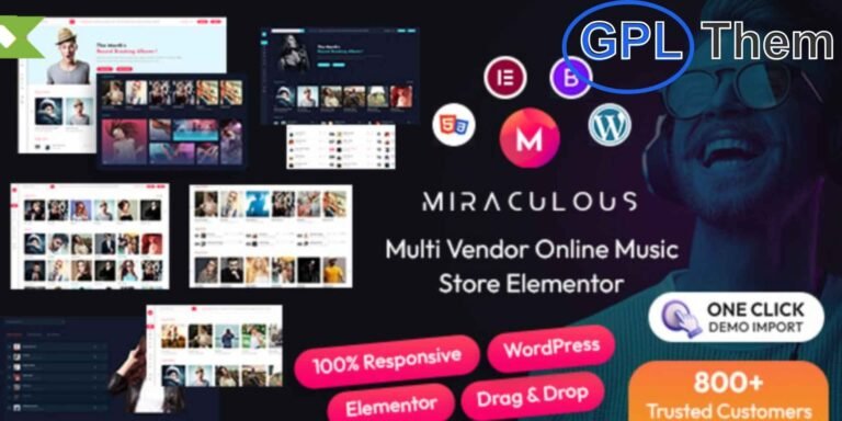 Miraculous – Online Music Store WordPress Theme Miraculous is a fully responsive and modern WordPress theme built for creating powerful online music streaming platforms and digital music stores. Whether you're launching a streaming service, online music shop, or video content platform, Miraculous offers all the tools you need to build a professional, user-friendly website with ease.