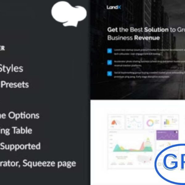LandX – Multipurpose WordPress Landing Page 1.8.6