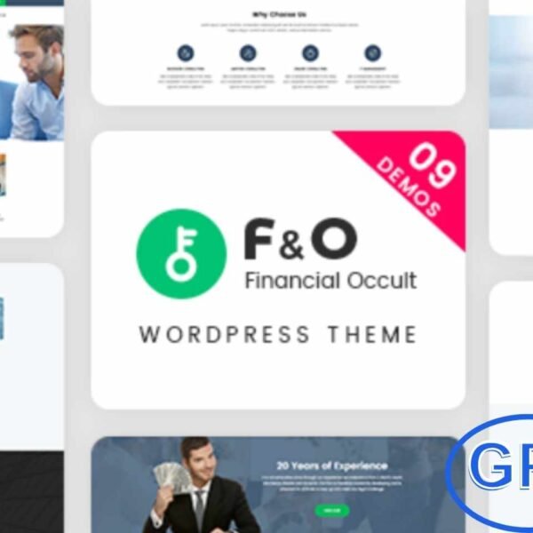 F&O – Finance and Consulting WordPress Theme F&O is a professional and feature-rich WordPress theme purpose-built for finance, consulting, accounting, law firms, coaching, and business planning websites. Designed with precision and corporate aesthetics, F&O helps you build a trustworthy online presence for your financial or advisory services.