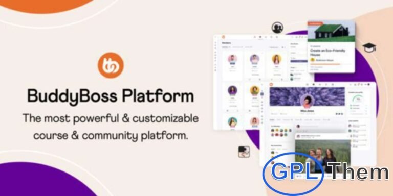 BuddyBoss Theme – Powerful WordPress Theme for Online Communities & eLearning The BuddyBoss Theme is the official companion theme for the BuddyBoss Platform, designed to bring your online community, membership site, or eLearning platform to life with stunning visuals and seamless performance.